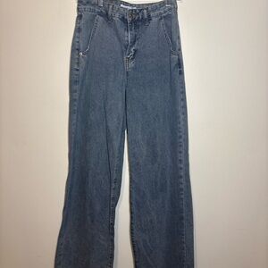 Classic Denim Wide Leg Women's Jeans